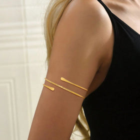 Gold-Plated Upper Arm Cuff